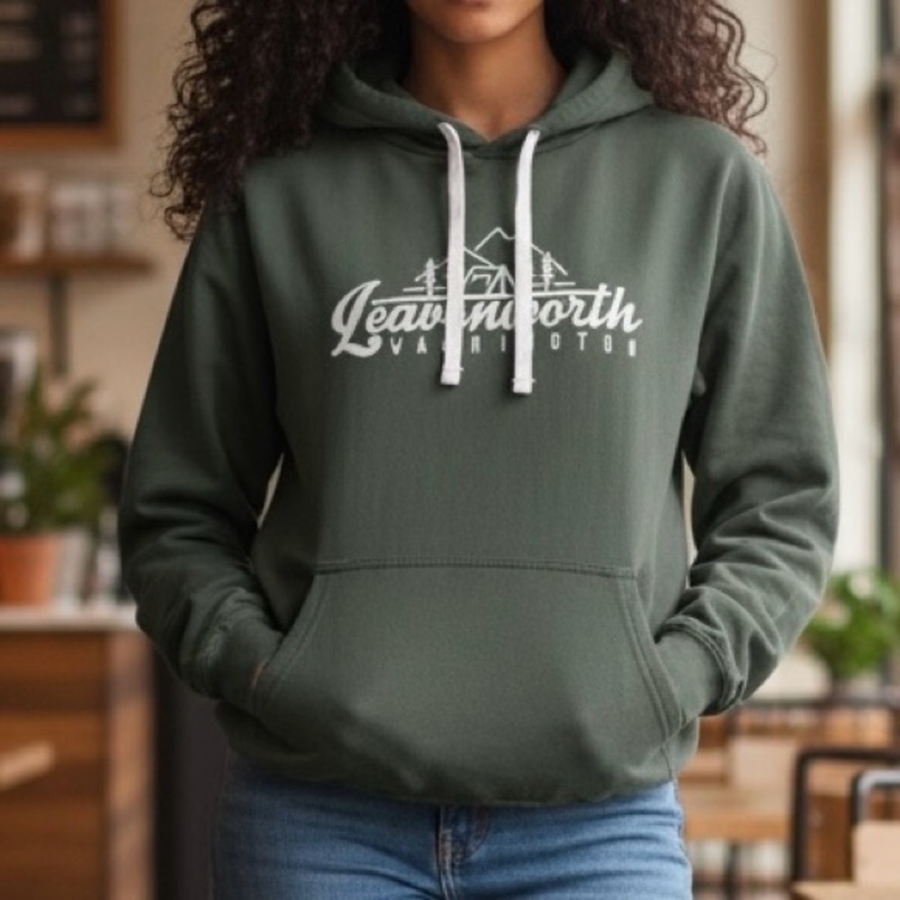 Women's Souvenir Green Hoodie - Medium
